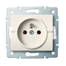 LOGI Zásuvka samostatná  Krémová "